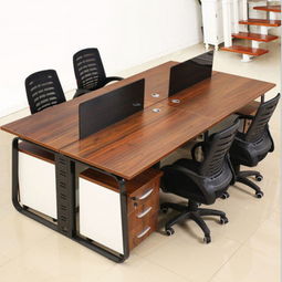 長(zhǎng)沙廠(chǎng)家批發(fā)簡(jiǎn)約辦公家具4人位職員辦公桌椅屏風(fēng)卡座員工電腦桌